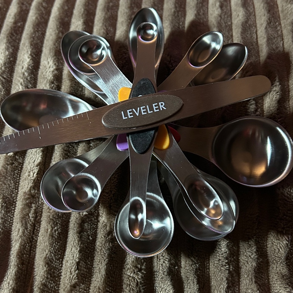 Magnetic Measuring Spoons Set of 9 - Multi-Color - Picture 8 of 9